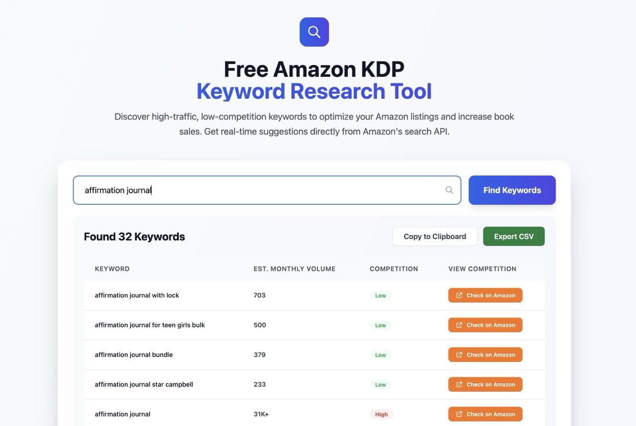 free kdp keyword research tool Large